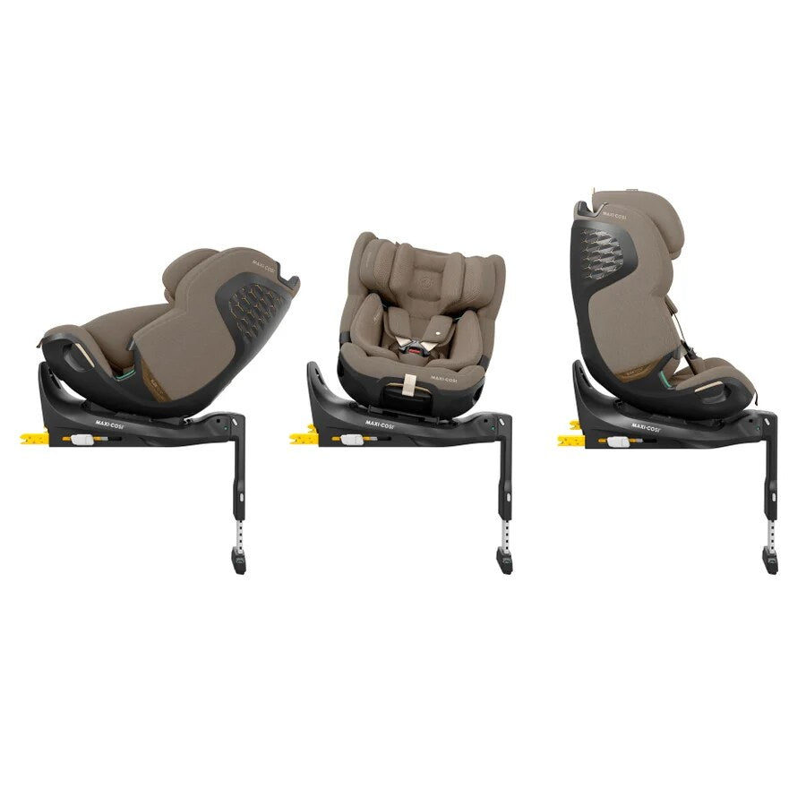 Maxi-Cosi Emerald 360 Pro shown in three recline positions