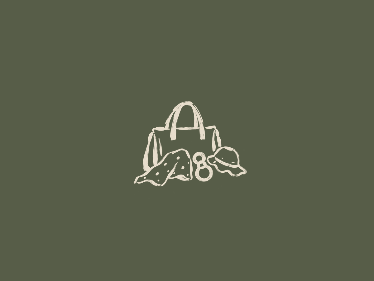 Illustrated changing bag and toys icons — baby accessories for hire in Edinburgh