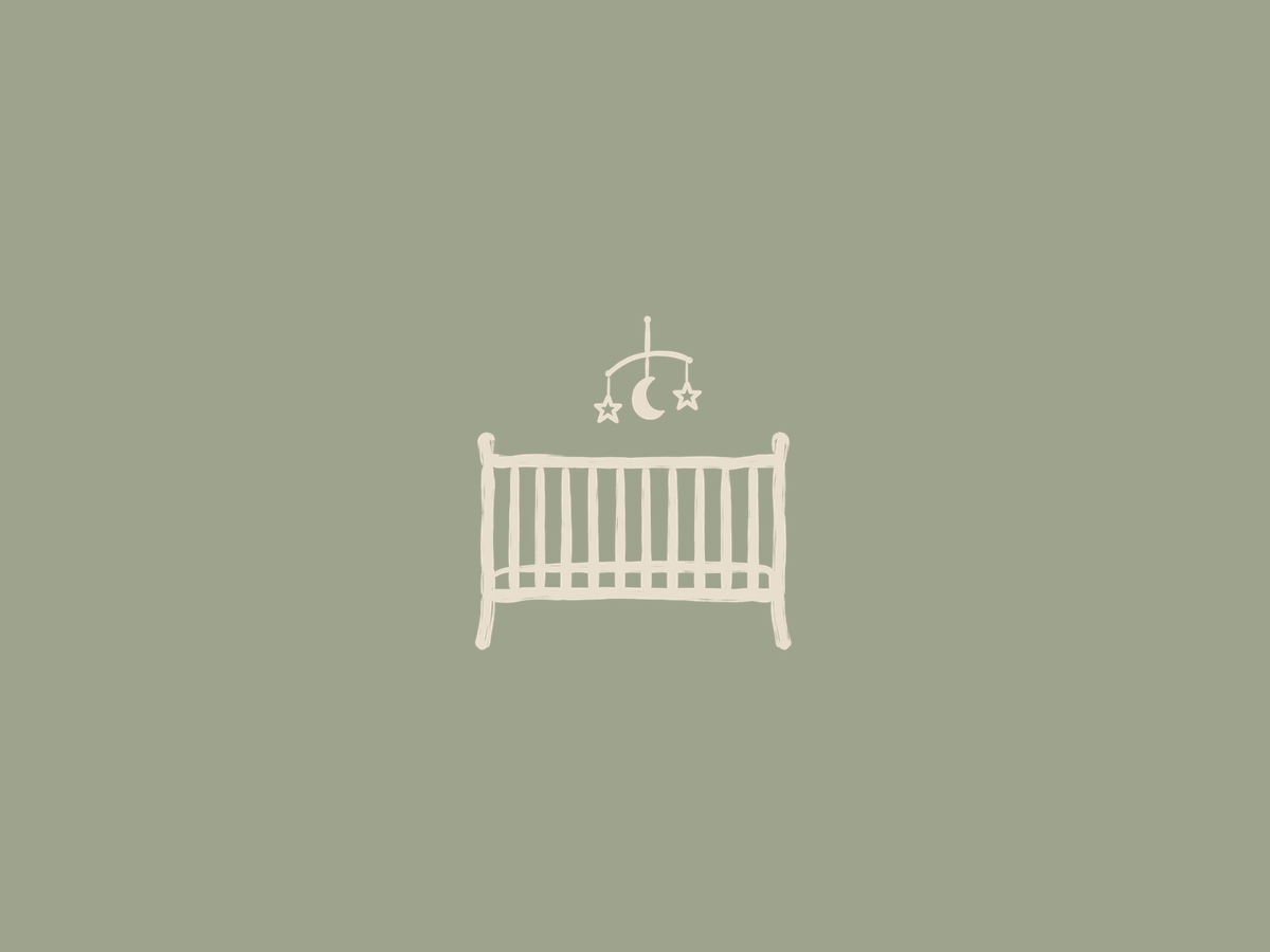Illustrated cot icon — travel cots and sleep equipment for hire in Edinburgh