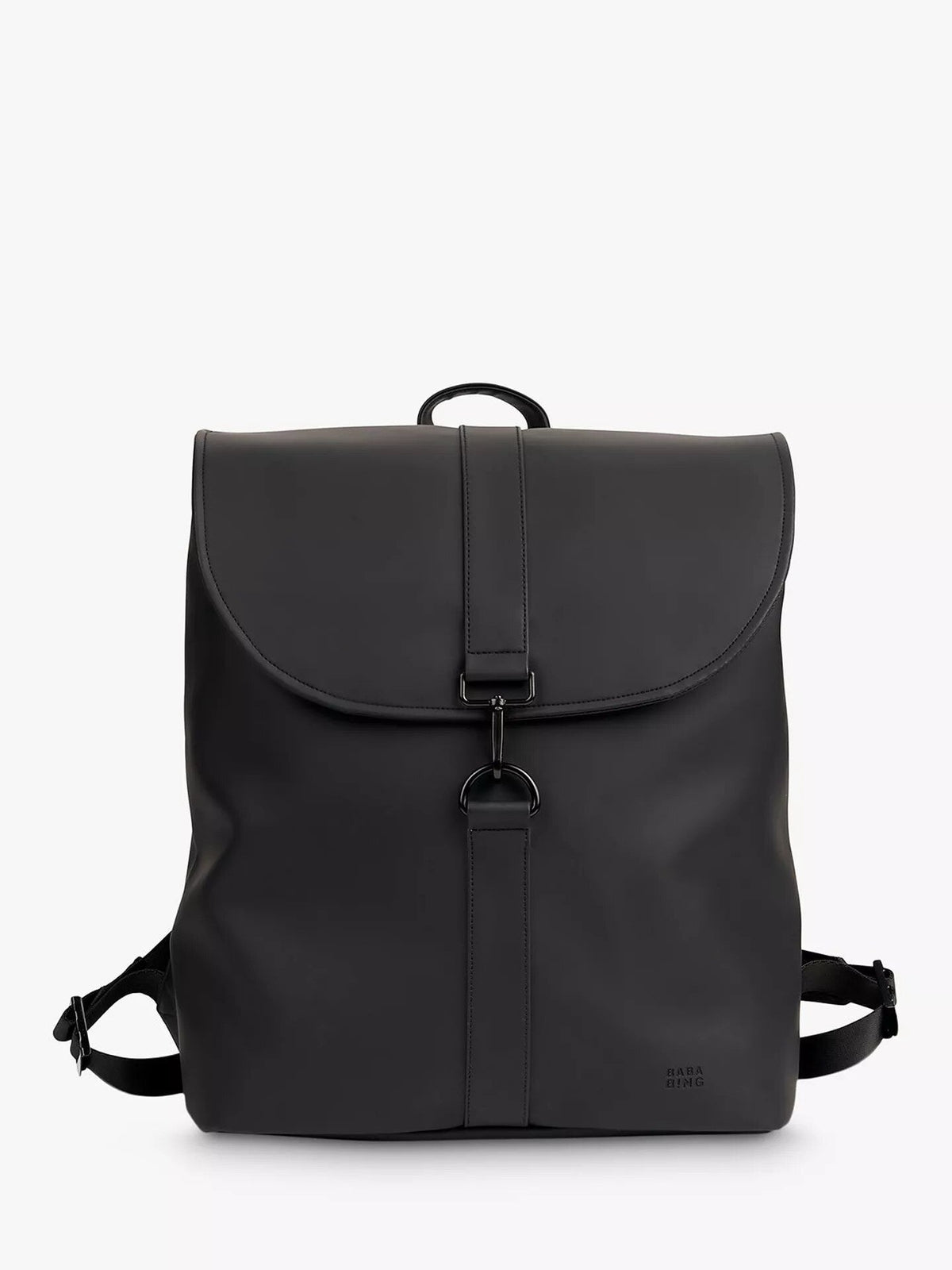 BabaBing! Sorm backpack changing bag in black, front view