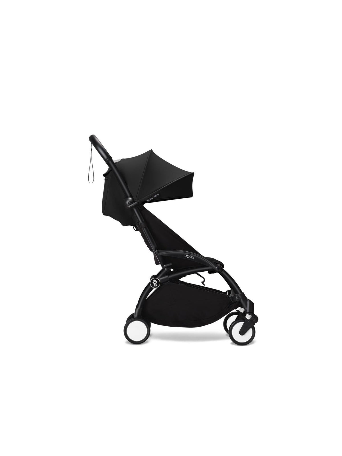 BABYZEN YOYO2 pushchair in black, side view