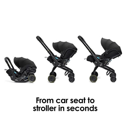 Doona X converting from car seat to stroller in seconds