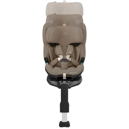 Maxi-Cosi Emerald 360 Pro car seat seen from the front with its support leg
